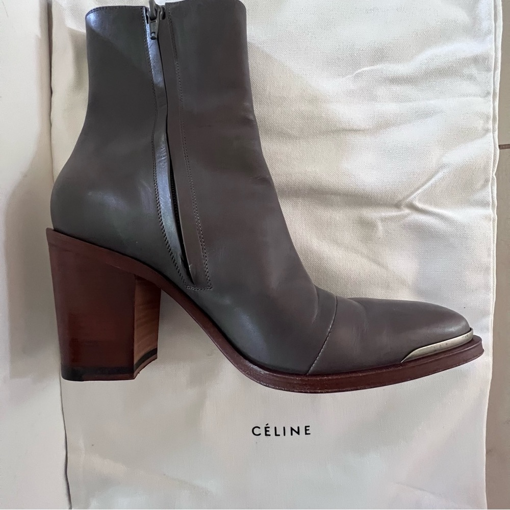Stunning Celine grey boots size 39 EUR or 8 US